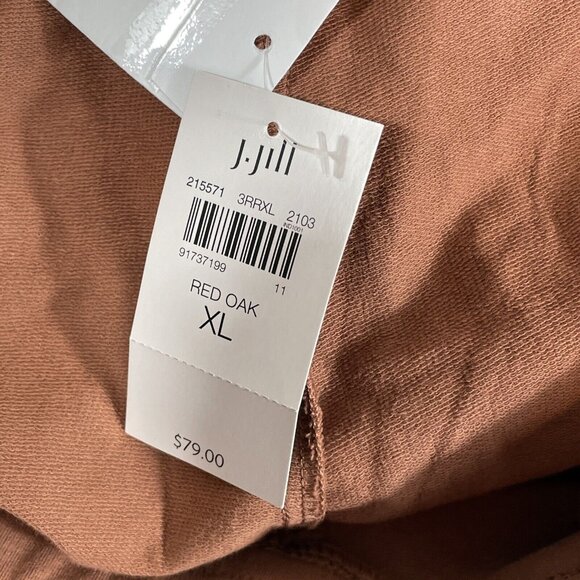 New J Jill Pants Womens Size Extra Large Red Oak Cotton Stretch High Rise - Picture 4 of 12